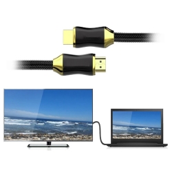 Kabel przewód hdmi 2.1 video ultra high speed 8k 60hz 4k 120hz hq gold 3m