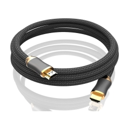 Kabel przewód hdmi 2.1 video ultra high speed 8k 60hz 4k 120hz hq gold 3m