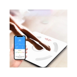 Analityczna waga łazienkowa bluetooth 180kg szkło