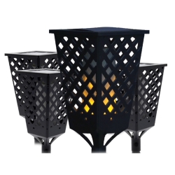 Lampa ogrodowa solarna pochodnia latarnia czujnik