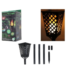 Lampa ogrodowa solarna pochodnia latarnia czujnik
