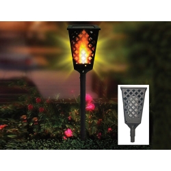 Lampa ogrodowa solarna pochodnia latarnia czujnik