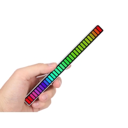 Ledy usb reakcja na dźwięk multikolor neon listwa rgb led mruga 18 trybów