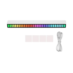 Ledy usb reakcja na dźwięk multikolor neon listwa rgb led mruga 18 trybów