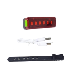 Tylna lampka rowerowa oświetlenie led usb roweru