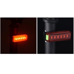 Tylna lampka rowerowa oświetlenie led usb roweru