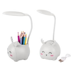 Lampka nocna dla dzieci led usb organizer stojak telefon do czytania nauki