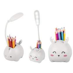 Lampka nocna dla dzieci led usb organizer stojak telefon do czytania nauki