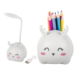 Lampka nocna dla dzieci led usb organizer stojak telefon do czytania nauki
