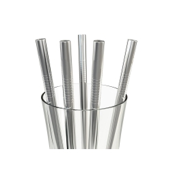 Słomki rurki wielorazowe metalowe eko x10 czyścik
