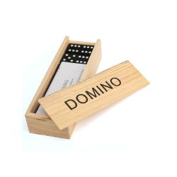 Domino drewniane gra w pudełku 28 elementów