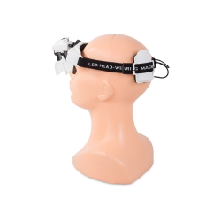 Lupa nagłowna 2 led na głowę czołowa okulary 28x