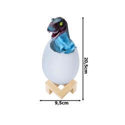 Lampka nocna dinozaur tyranosaur jajko rgb led jajo świecące dla dzieci