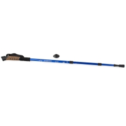 Kij Nordic Walking Z Korkową Rączką Kolor Niebieski