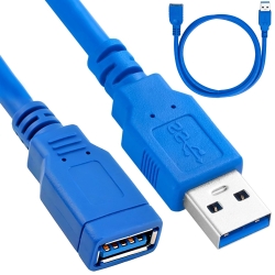 Kabel przedłużacz przedłużka usb 3.0 adapter ekranowany 1,5m