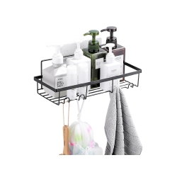 Półka łazienkowa do łazenki pod prysznic prysznicowa loft wisząca 4x haczyk