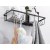 Półka łazienkowa do łazenki pod prysznic prysznicowa loft wisząca 4x haczyk