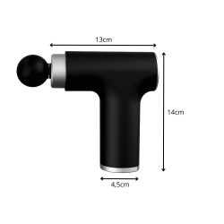 Pistolet do masażu masażer mocny rozgrzewający chłodzący 10 koncówek usb