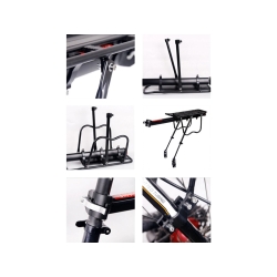 Bagażnik rowerowy tylny aluminium uniwersalny 50kg
