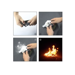 Bransoletka survival opaska 5w1 kompas krzesiwo linka nóż linka paracord