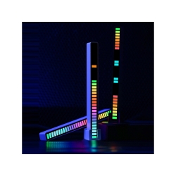 Ledy usb reakcja na dźwięk multikolor neon listwa rgb led mruga akumulator