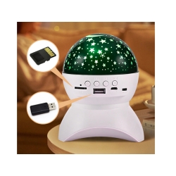 Projektor gwiazd lampka nocna nieba star led głośnik bluetooth usb rzutnik