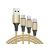 Kabel usb 3w1 do telefonu przewód lightning iphone micro usb type-c 1,2m
