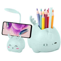 Lampka nocna dla dzieci led usb organizer stojak telefon do czytania nauki