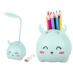Lampka nocna dla dzieci led usb organizer stojak telefon do czytania nauki