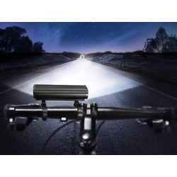 Lampka na rower rowerowa led światło przód tył usb aku kierownicę zestaw