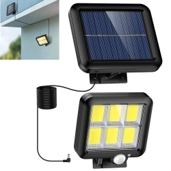Lampa solarna 120 led z czujnikiem ruchu zmierzchu