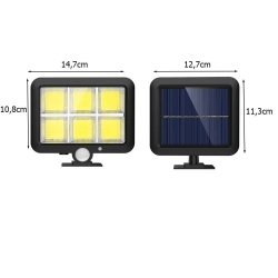 Lampa solarna 120 led z czujnikiem ruchu zmierzchu