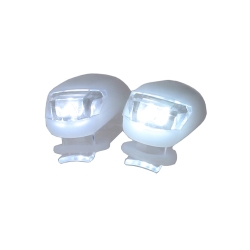 Oświetlenie rowerowe lampki 2 led przód rower 2szt silikonowe wodoodporne