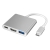 Przejściówka adapter 3w1 hub usb-c usb 3.0 hdmi 4k