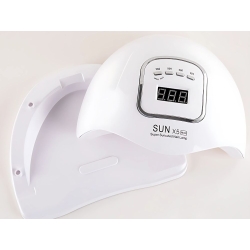 Lampa do paznokci 46 led uv 150w do hybryd żeli mocna sun x5 max lcd