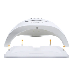Lampa do paznokci 46 led uv 150w do hybryd żeli mocna sun x5 max lcd