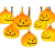 Lampki dynie 10 led wiszące halloween 200cm świecąca dekoracja ozdoba dynia
