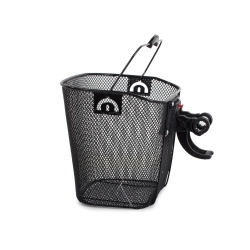 Duzy kosz rowerowy metalowy koszyk do roweru click