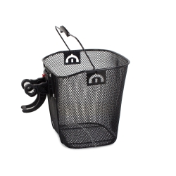 Duzy kosz rowerowy metalowy koszyk do roweru click