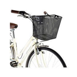 Duzy kosz rowerowy metalowy koszyk do roweru click