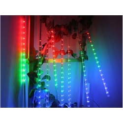Lampki sople meteory led padający śnieg 50cm ip44 Multikolor