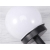 4x lampa solarna ogrodowa kula biała wbijana 10 cm