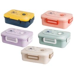 Lunchbox śniadaniówka pojemnik na śniadanie obiad z przegródkami sztućce
