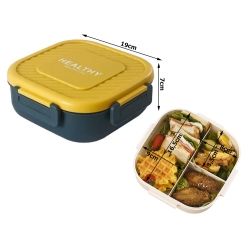Lunchbox śniadaniówka pojemnik na śniadanie obiad z przegródkami sztućce