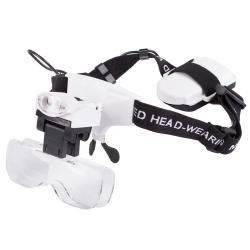Lupa okulary zegarmistrzowskie naprawa 2 led 6x