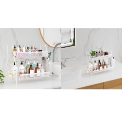 Półka kuchenna organizer kuchenny stojący dwupoziomowy loft z koszyczkiem