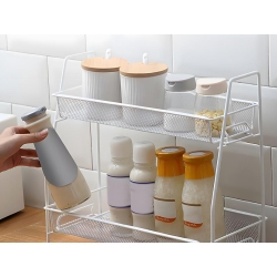 Półka kuchenna organizer kuchenny stojący dwupoziomowy loft na przyprawy