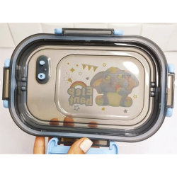 Lunchbox śniadaniówka pojemnik na śniadanie obiad z przegródkami sztućce