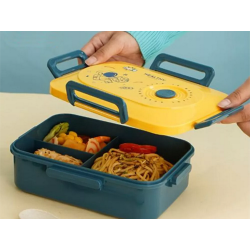 Lunchbox śniadaniówka pojemnik na śniadanie obiad z przegródkami sztućce