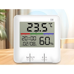 Termometr stacja pogody pogodowa wewnętrzny higrometr zegar bateria lcd